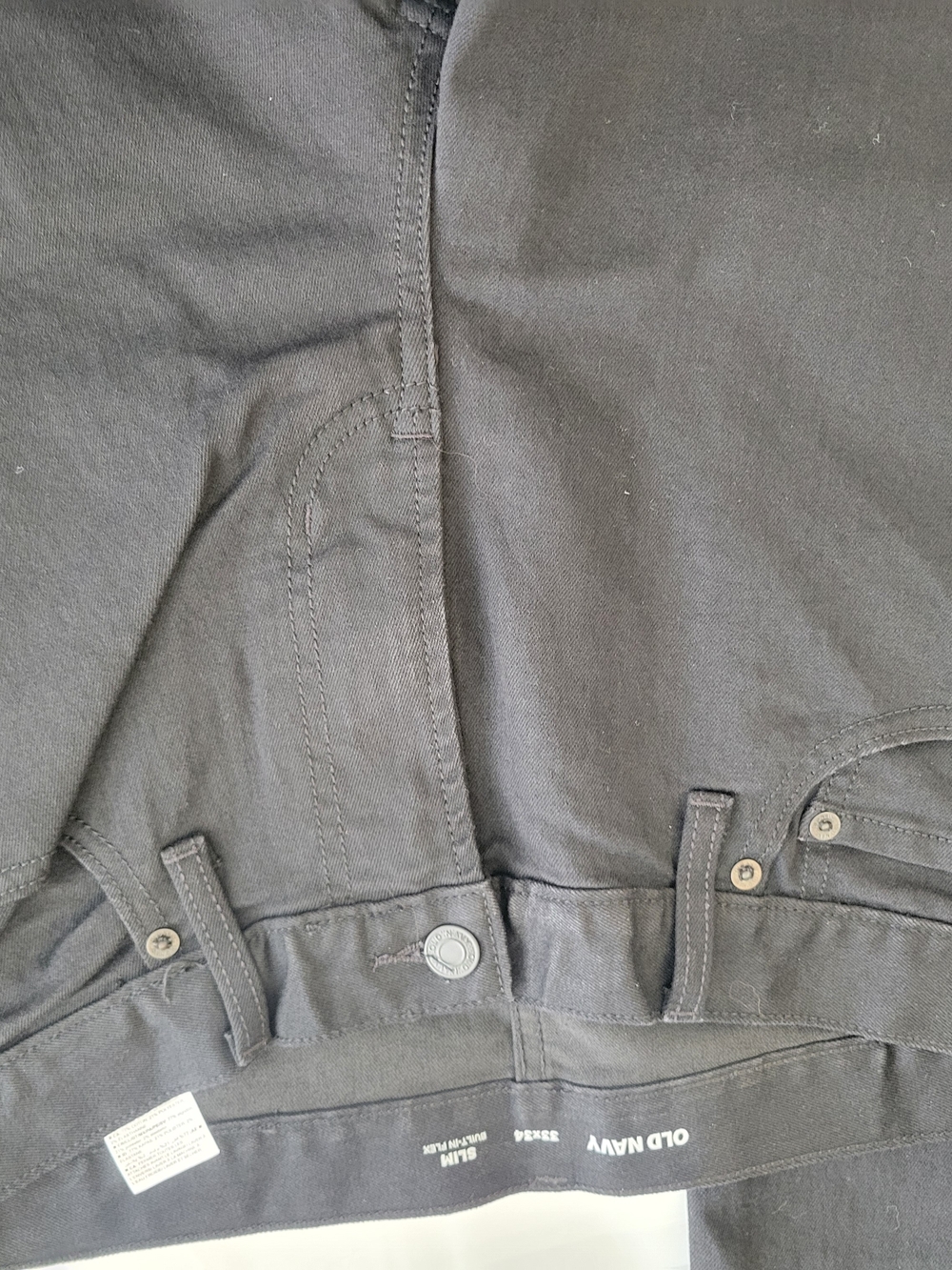 Old Navy Black Straight-Leg Jeans